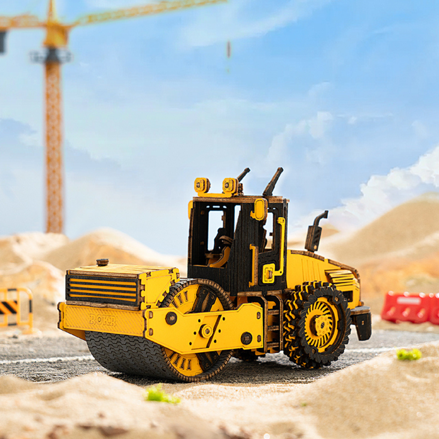 Roller | Construction machinery 3D puzzle Robotime