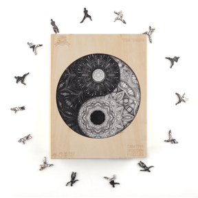 Yin-Yang Mandala | Magische Holzpuzzle-Holzpuzzle-MagicHolz--