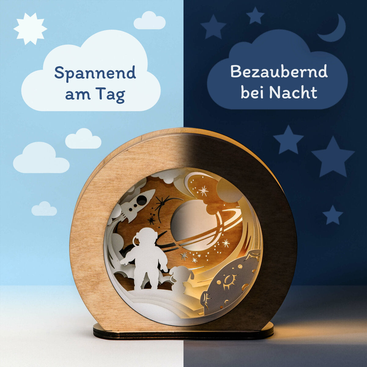3D night light made of wood l MagicLights-Night lights & indirect MagicHolz