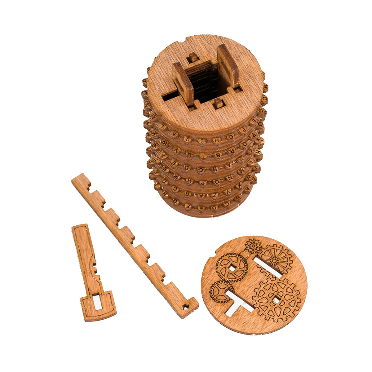 Kryptos - Cryptex wooden escape room kit iDventure game