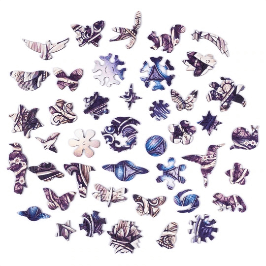 Mandala Übergreifende Gegensätze Holzpuzzle Unidragon