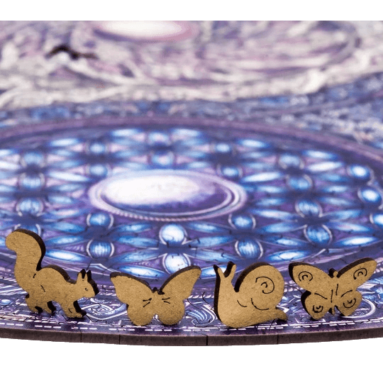 Mandala Übergreifende Gegensätze Holzpuzzle Unidragon