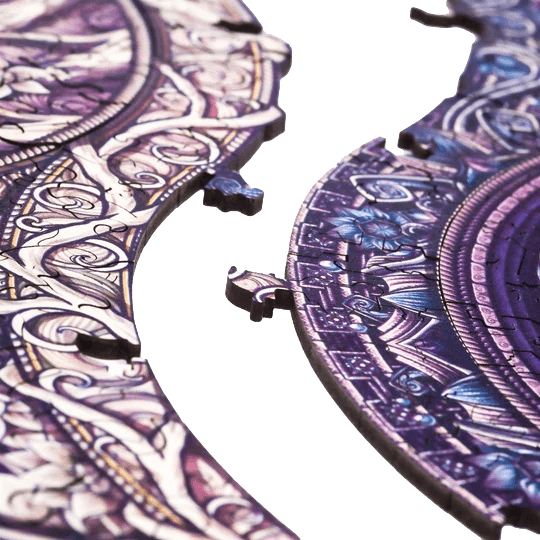 Mandala Übergreifende Gegensätze Holzpuzzle Unidragon