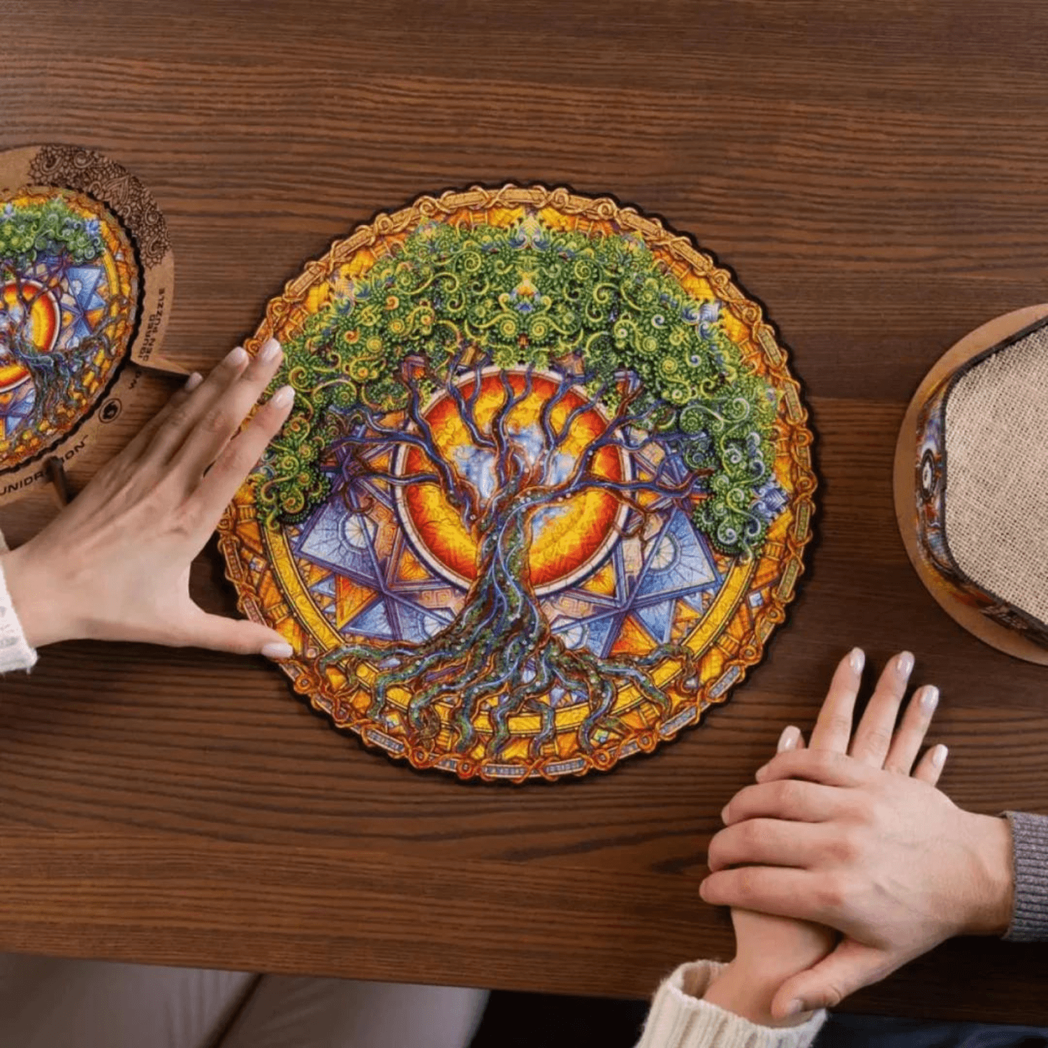 Puzzle Mandala | Arbre de vie puzzle en bois Unidragon