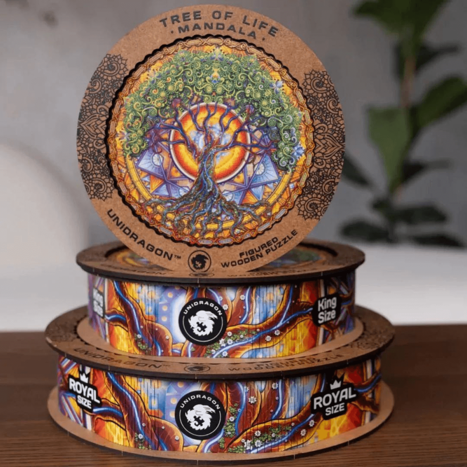 Puzzle Mandala | Arbre de vie puzzle en bois Unidragon