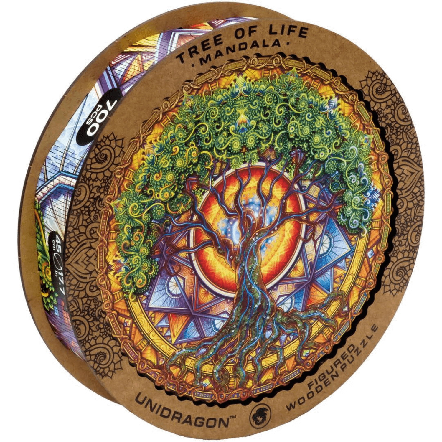 Puzzle Mandala | Arbre de vie puzzle en bois Unidragon