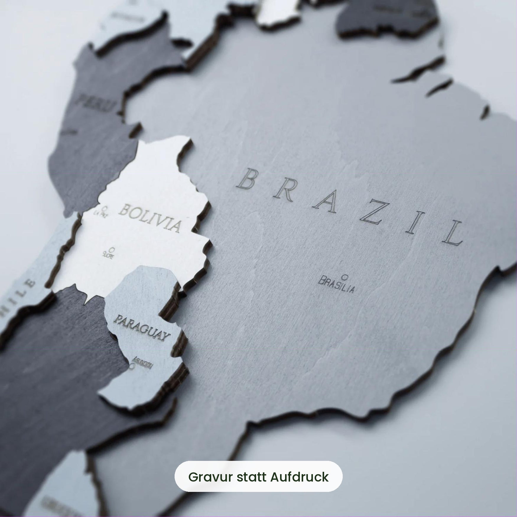 Multicolored Wooden World Map Wall Decor by Eco-Wood-Art