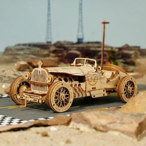 3D Puzzle: Starter Set - Free Grand Prix Car Mechanical Wooden Puzzle-MagicHolz--