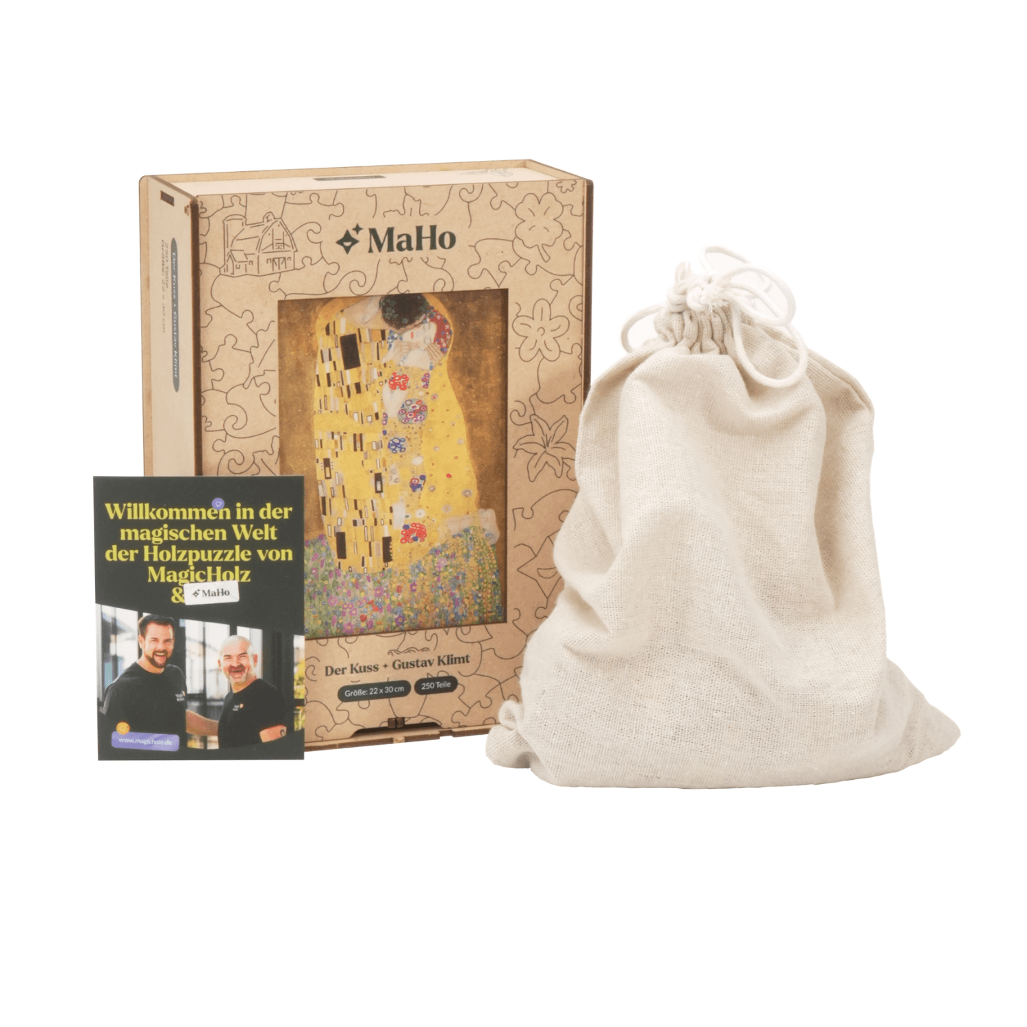 Der Kuss | Gustav Klimt Holzpuzzle (2D) MagicHolz