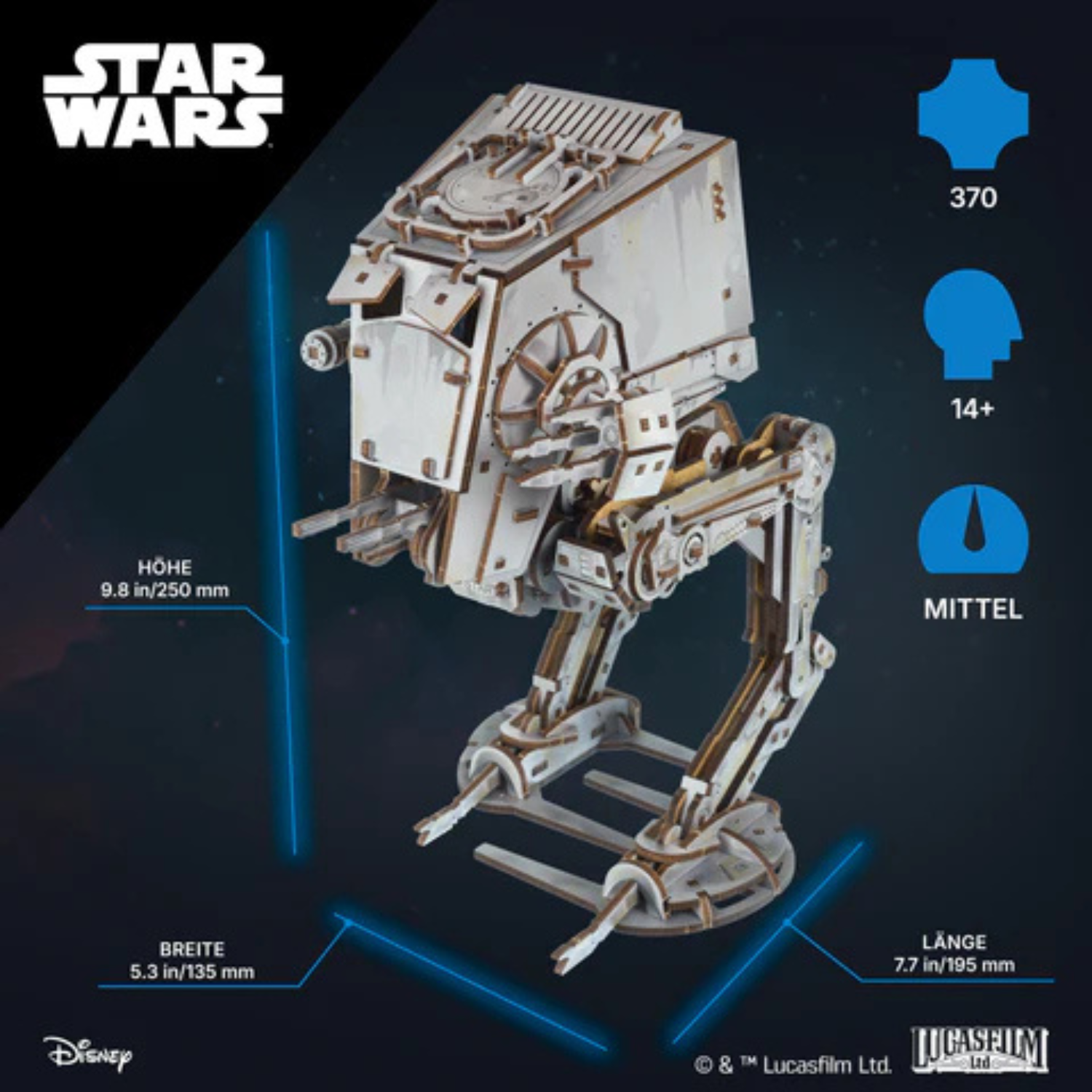 AT-ST Walker™ Mechanisches Holzpuzzle Ugears