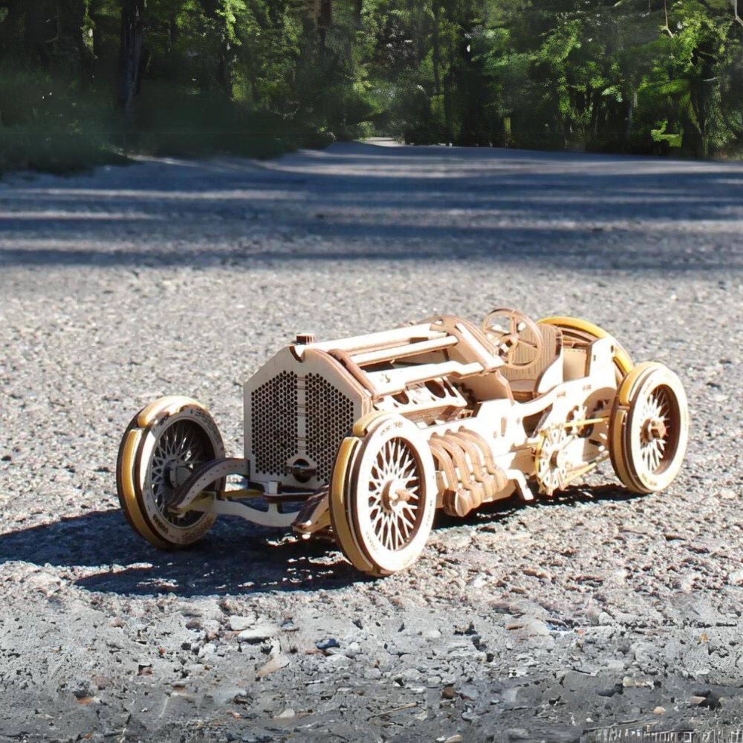 U-9 Grand Prix Car-Mechanical Wooden Puzzle-Ugears--