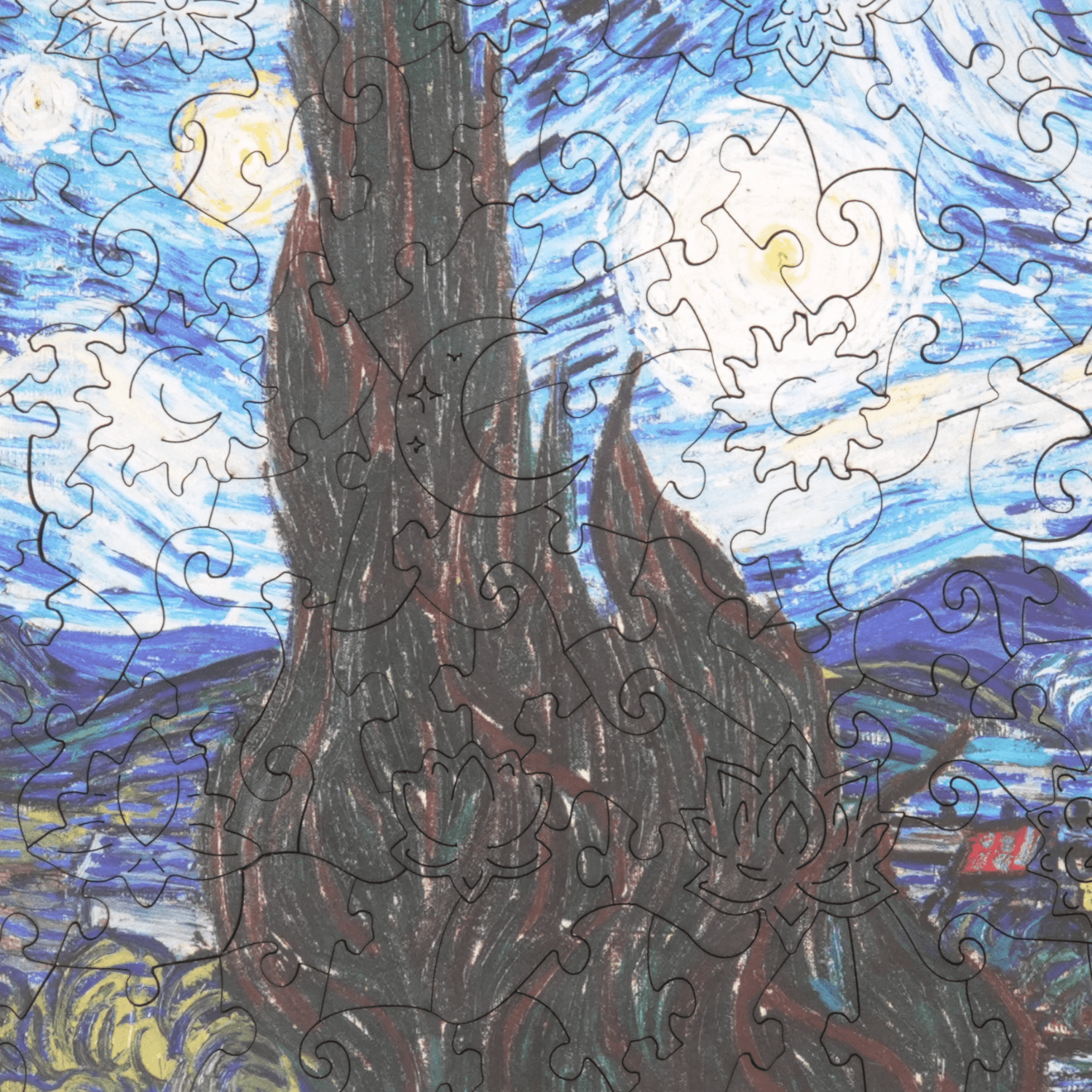 La Nuit étoilée | Puzzle en bois Vincent van Gogh (2D) MagicHolz