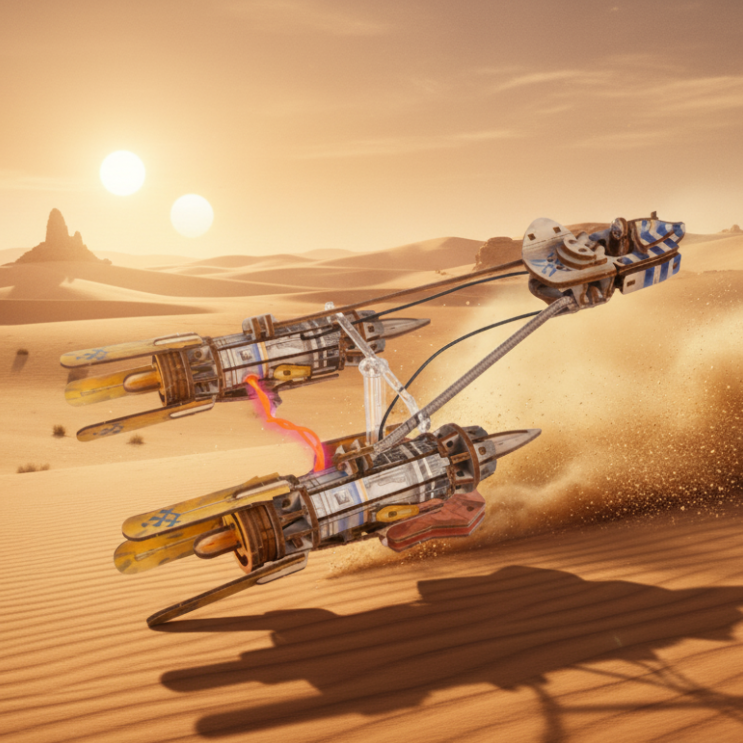 Anakin Skywalkers Podracer™ Mechanisches Holzpuzzle Ugears