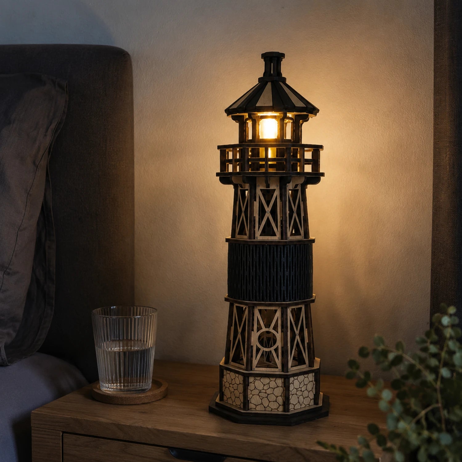 Luminous vuurtoren – mechanische bouwset van MagicHolz