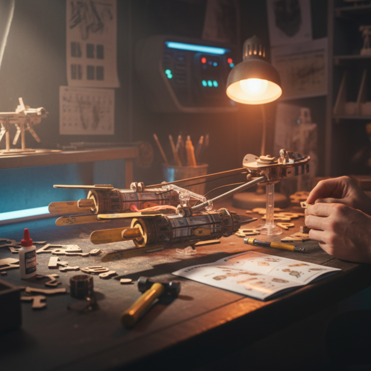 Anakin Skywalkers Podracer™ Mechanisches Holzpuzzle Ugears