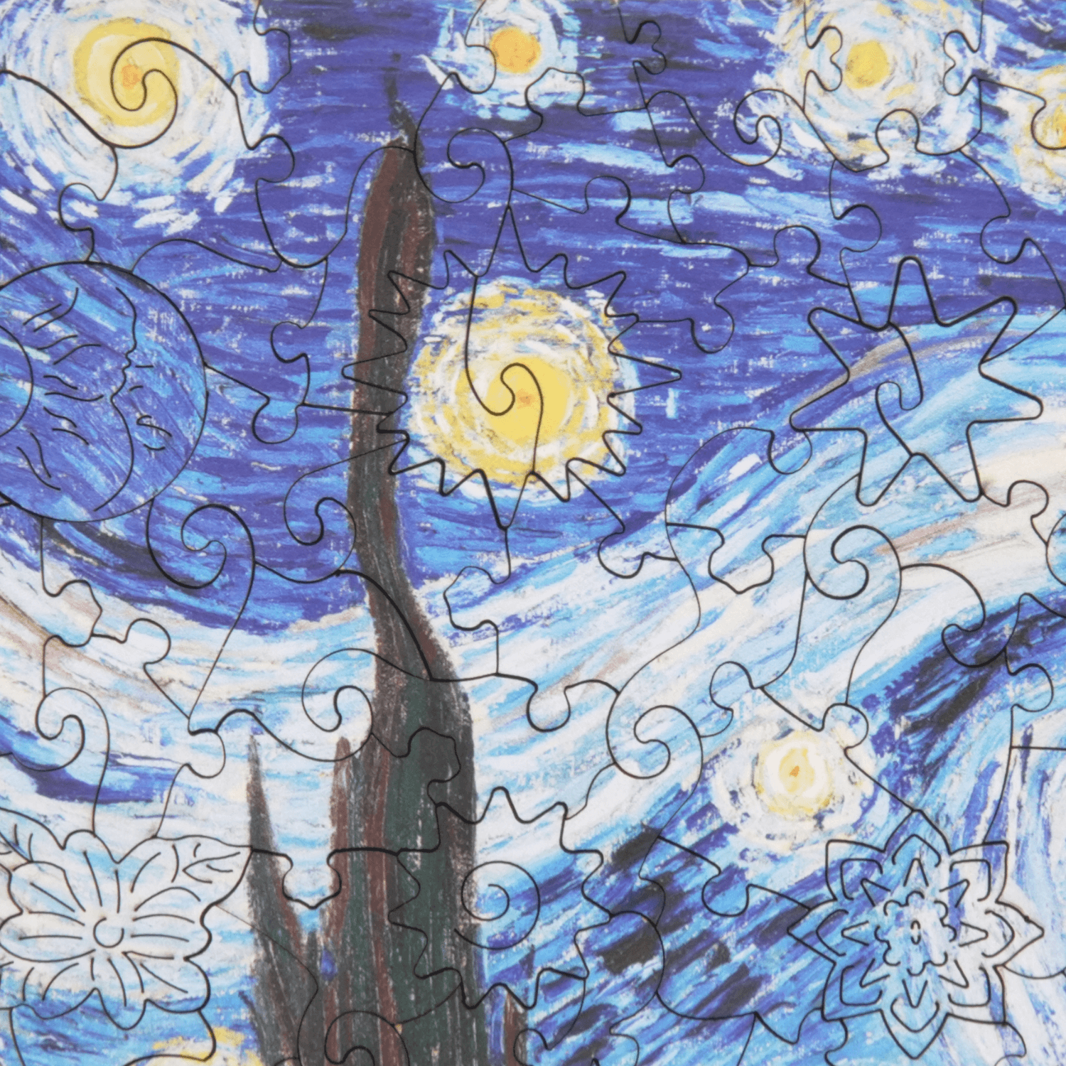 La Nuit étoilée | Puzzle en bois Vincent van Gogh (2D) MagicHolz