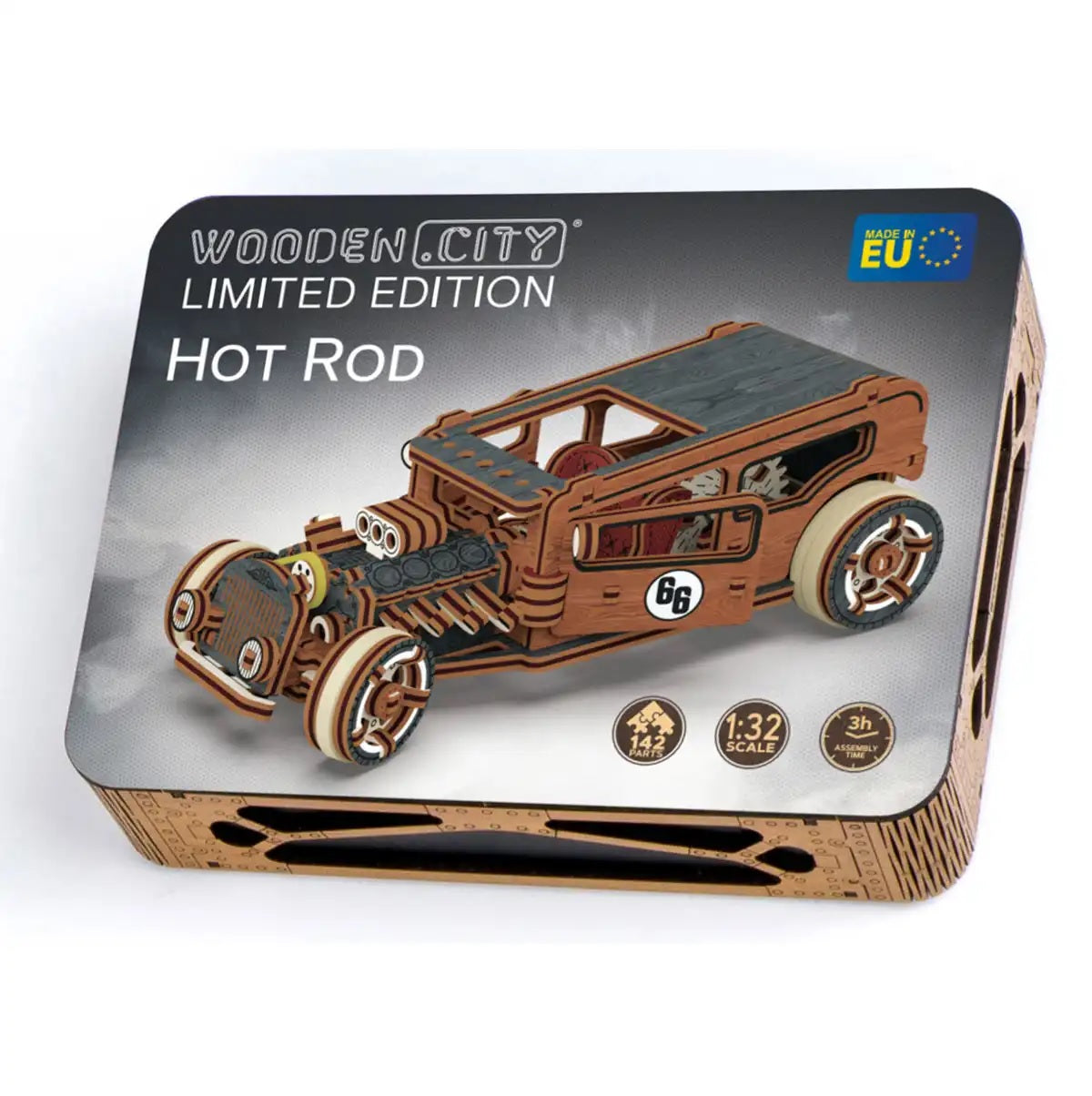 Hot Rod Limited Edition-Mechanische Houten Puzzel-HoutenStad...