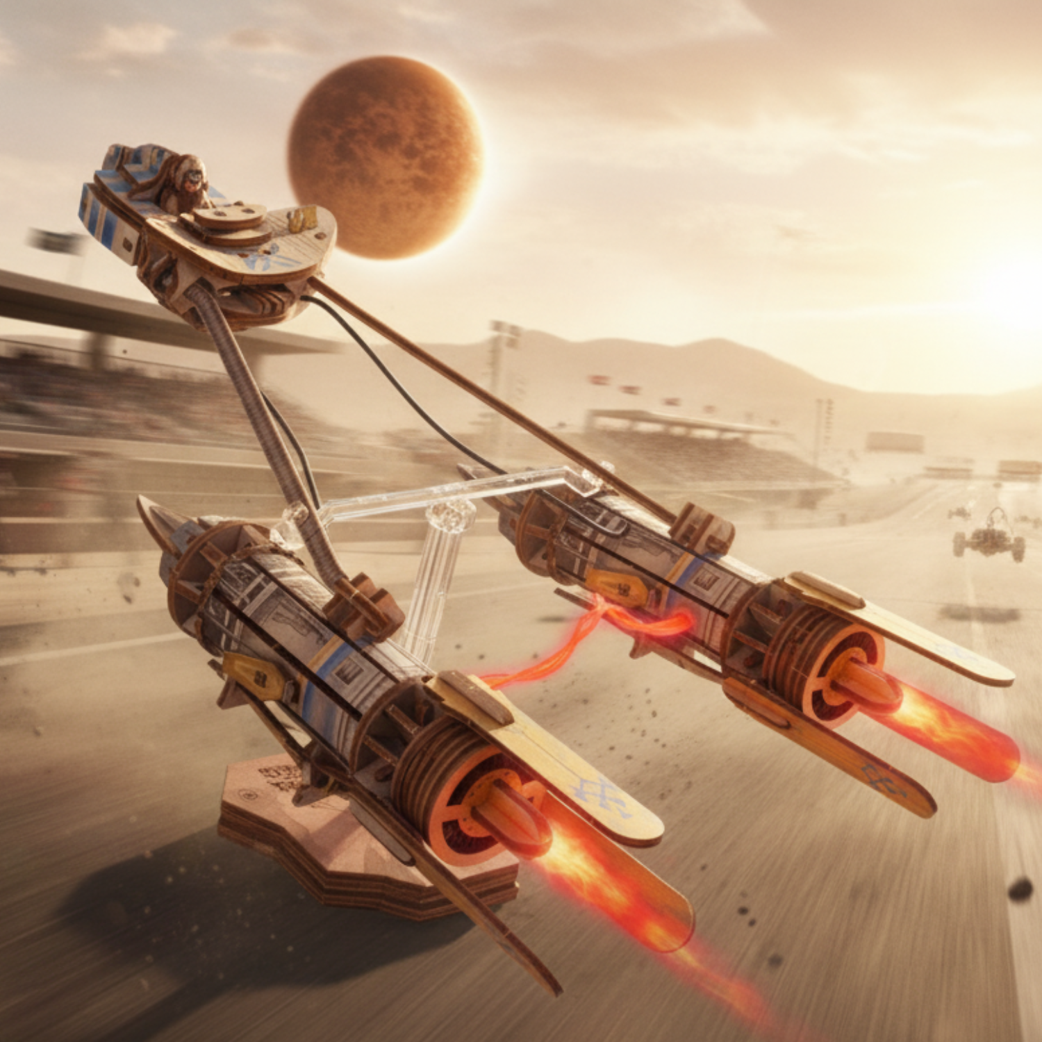 Anakin Skywalkers Podracer™ Mechanisches Holzpuzzle Ugears Anakin Skywalkers Podracer™