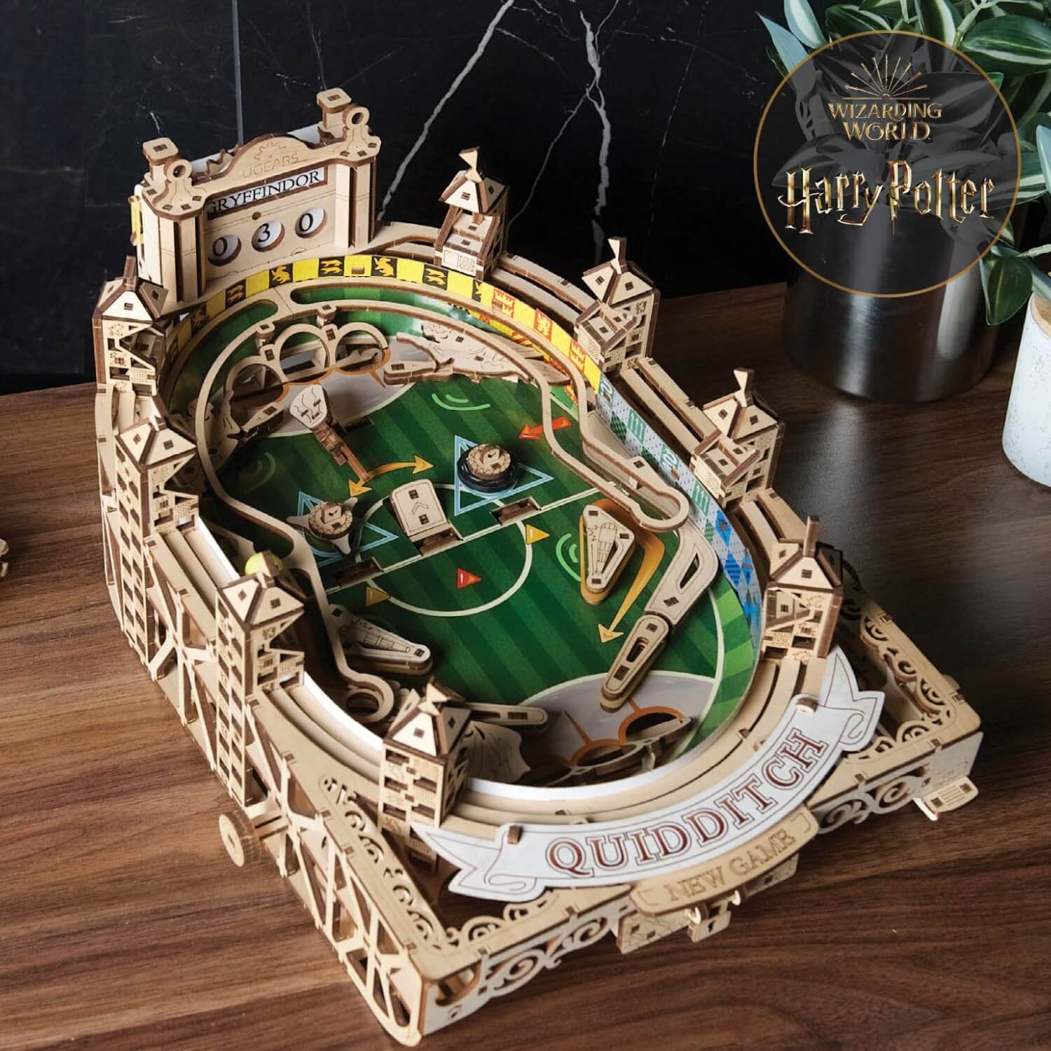 Quidditch™ Pinball | Harry Potter-Mechanical Wooden Puzzle-Ugears--