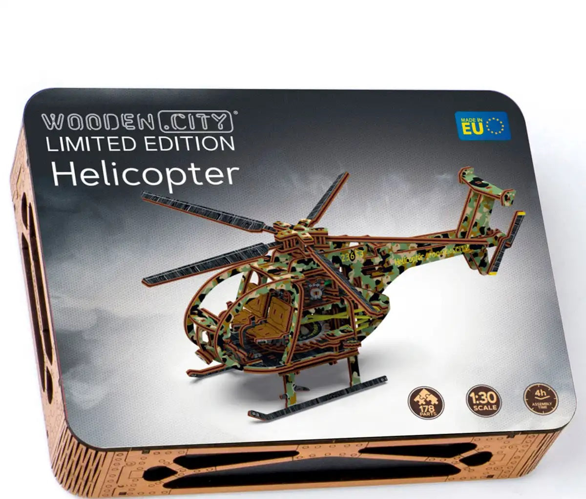 Helicopter | Limited Edition-Mechanische houten puzzel-WoodCity--