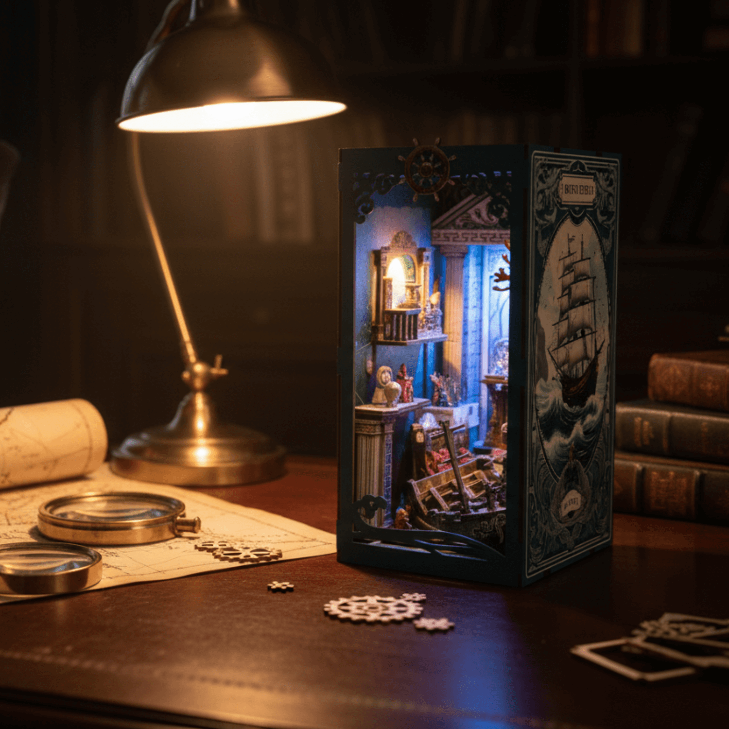 Tiefsee-Geheimnisse — Muttertags-Book-Nook Book Nook MagicHolz