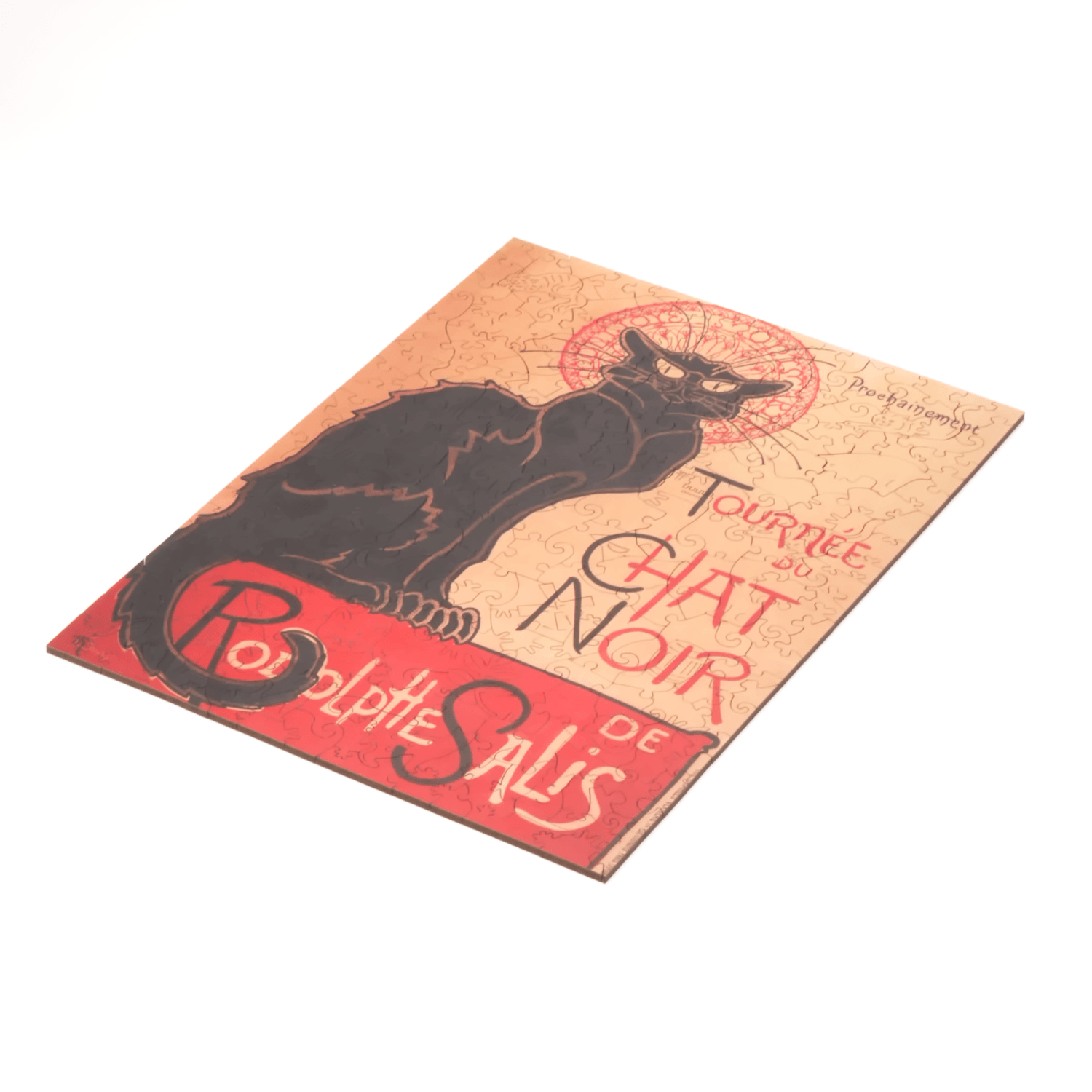 Le chat noir | Théophile Alexandre Steinlen Puzzle en bois (2D) MagicHolz