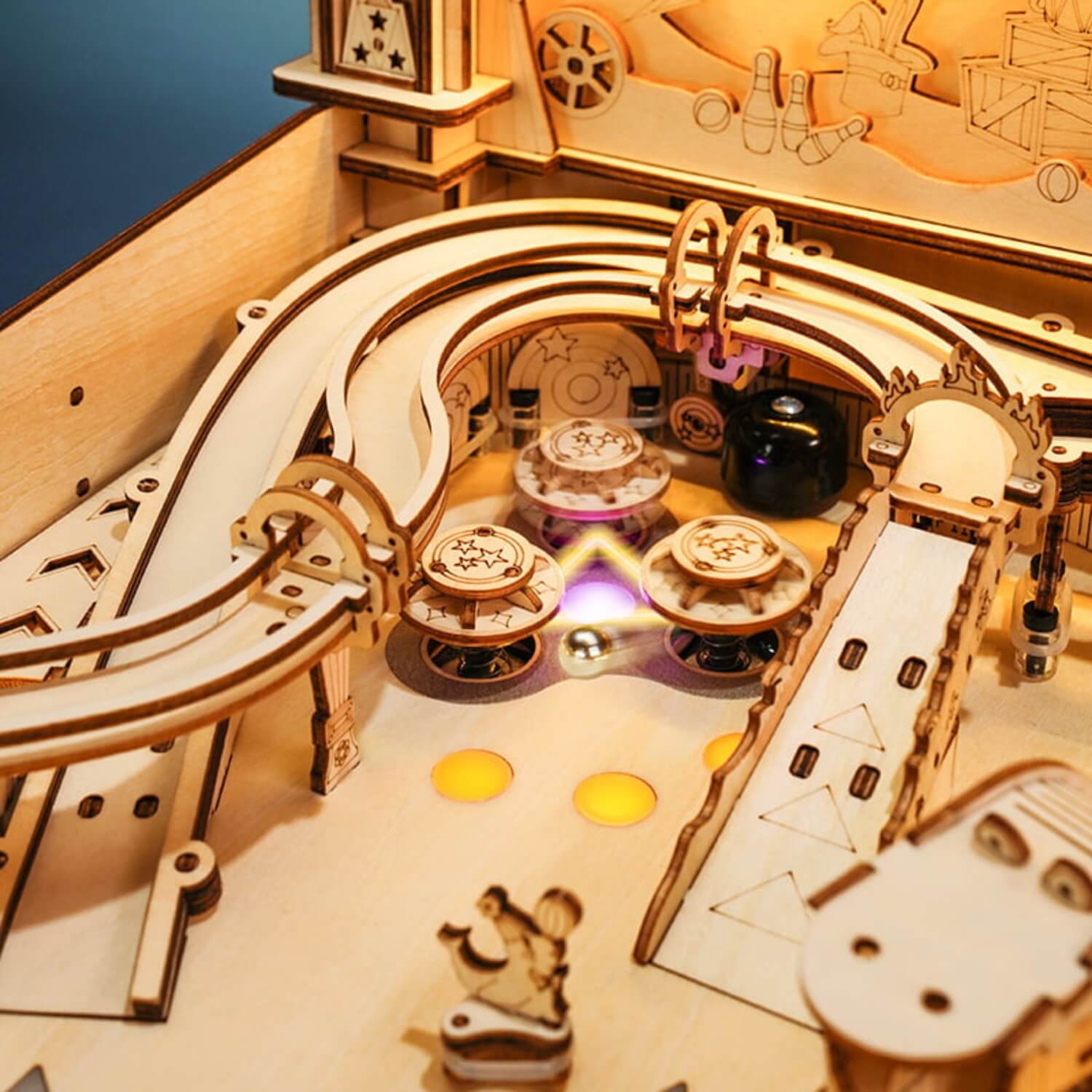 Pinball-Maschine – Mechanischer 3D-Flipper aus Holz 3D Puzzle Robotime