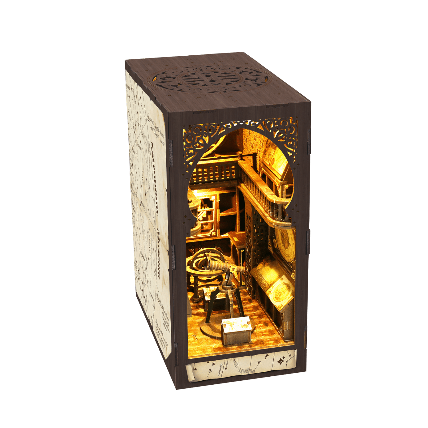Kit de bricolage sur l'astronomie Book Nook MagicHolz