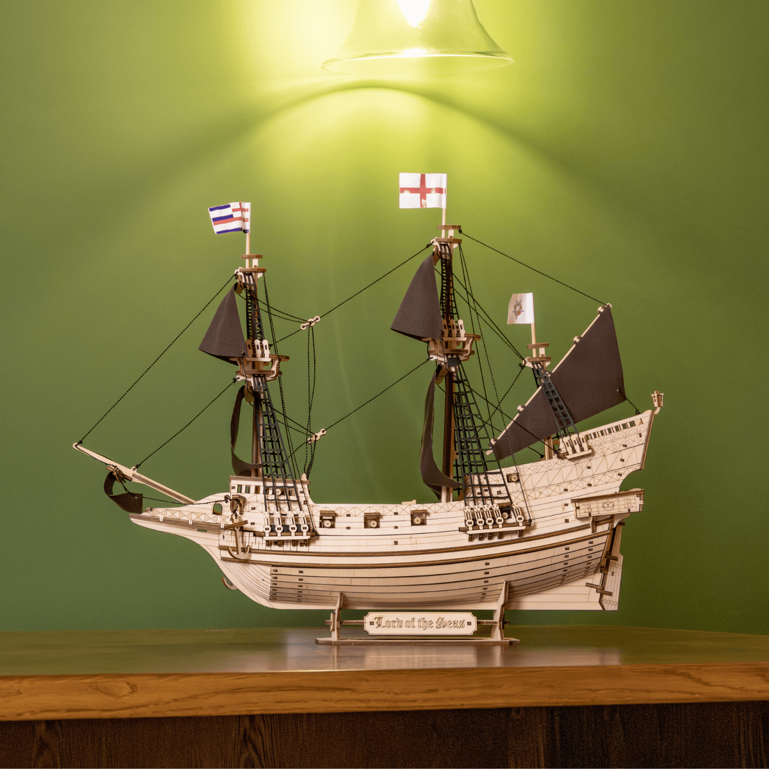 Lord of the Seas I Sailing Ship Mechanical Wooden Puzzle Eco-Wood-Art Lord of the Seas I Sailing Ship
