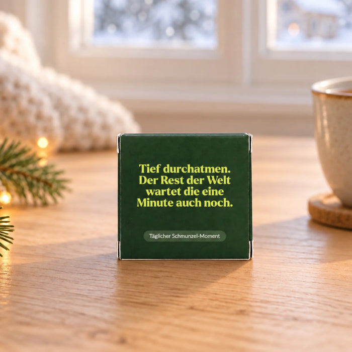 Spruch lesen, Anhänger an den Baum