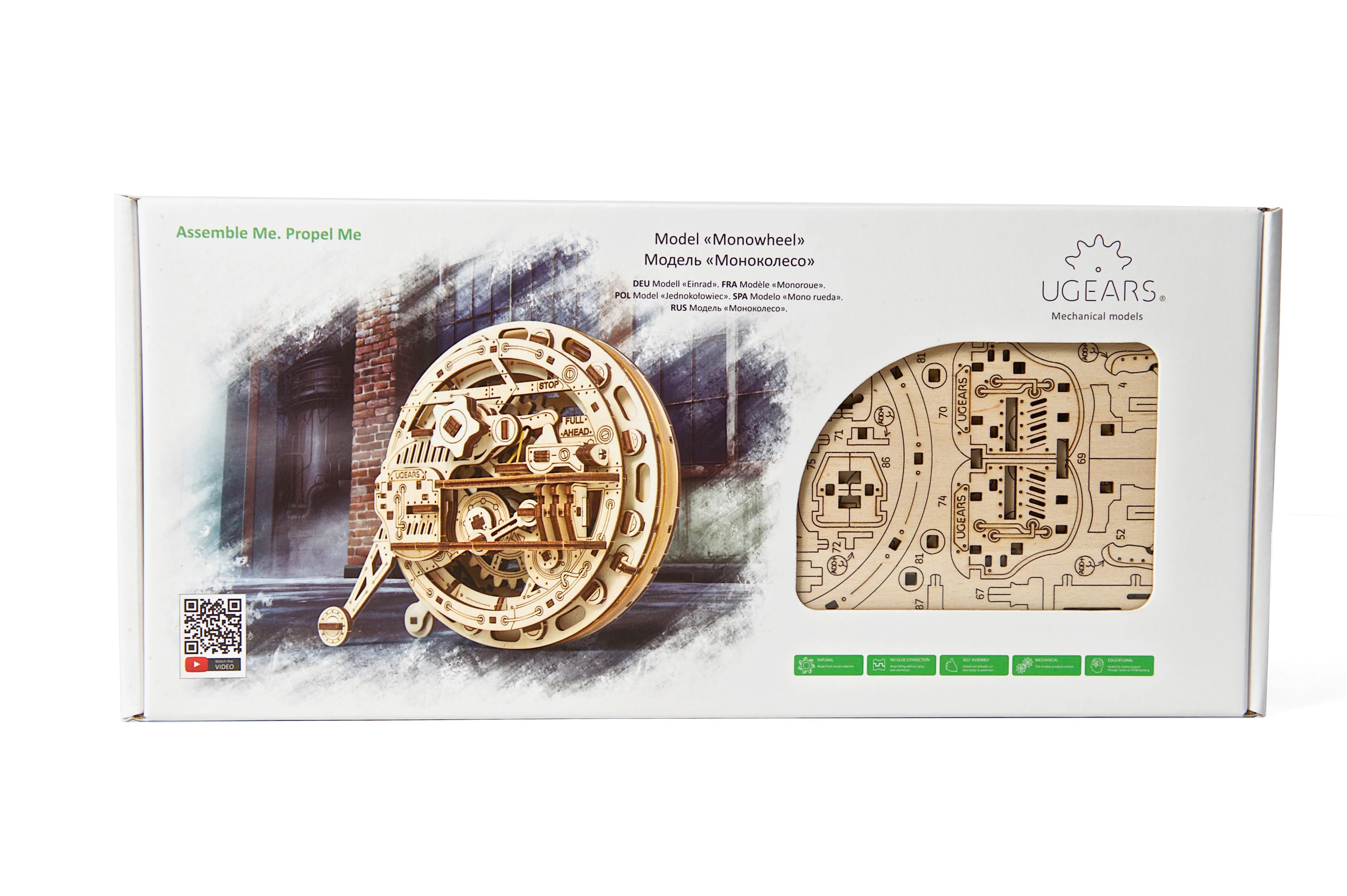 Monowiel Mechanisch Houten Puzzel Ugears--