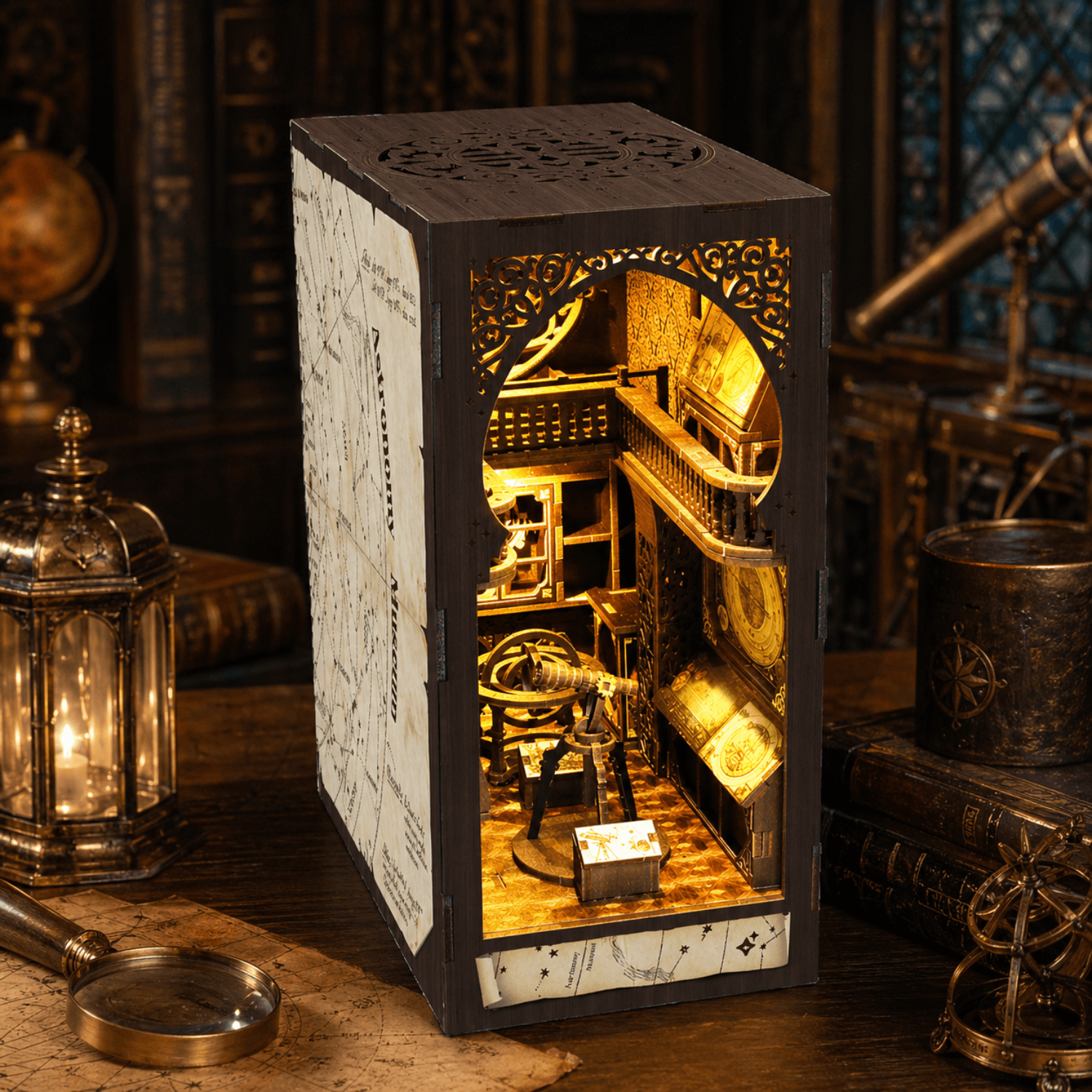 Kit de bricolage sur l'astronomie Book Nook MagicHolz Musée MagicHolz