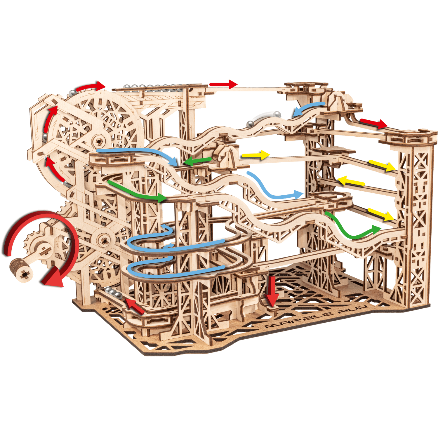 Marble Run Puzzle mécanique en bois Eco-Wood-Art