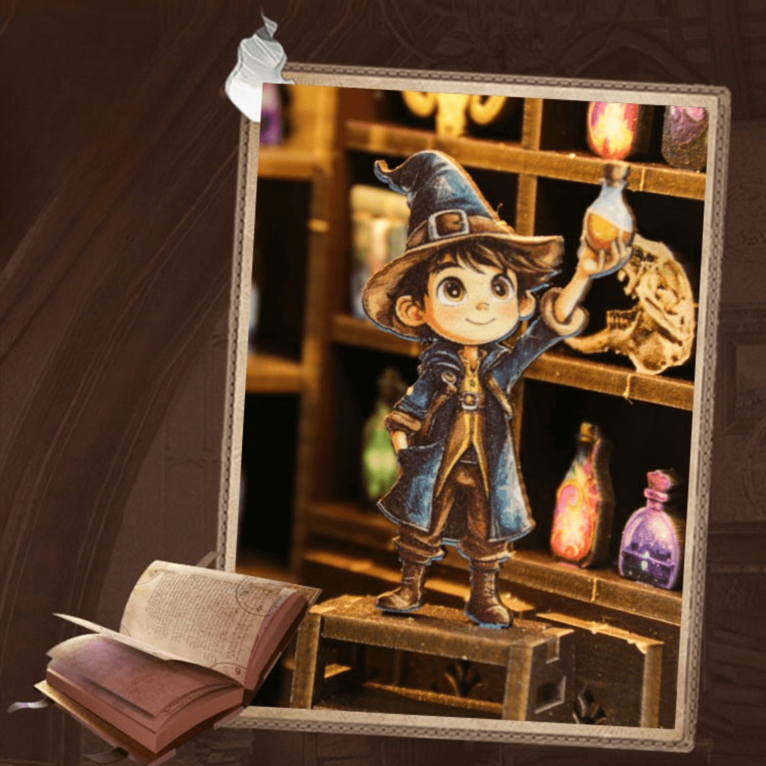 Alchemy Master | Diorama | Book Nook Diorama MagicHolz
