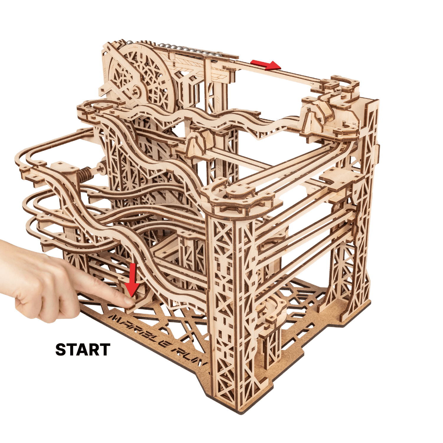 Marble Run Puzzle mécanique en bois Eco-Wood-Art