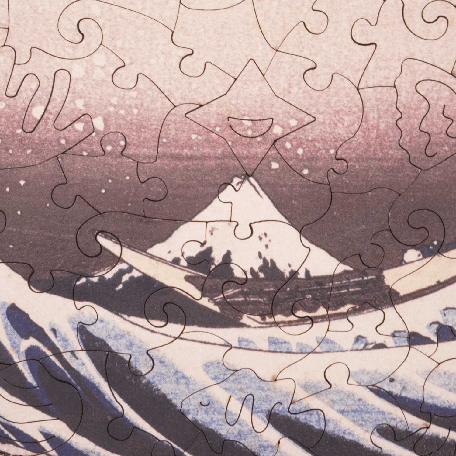 Die Große Welle in Kanagawa | Hokusai Katsushika Holzpuzzle (2D) MagicHolz