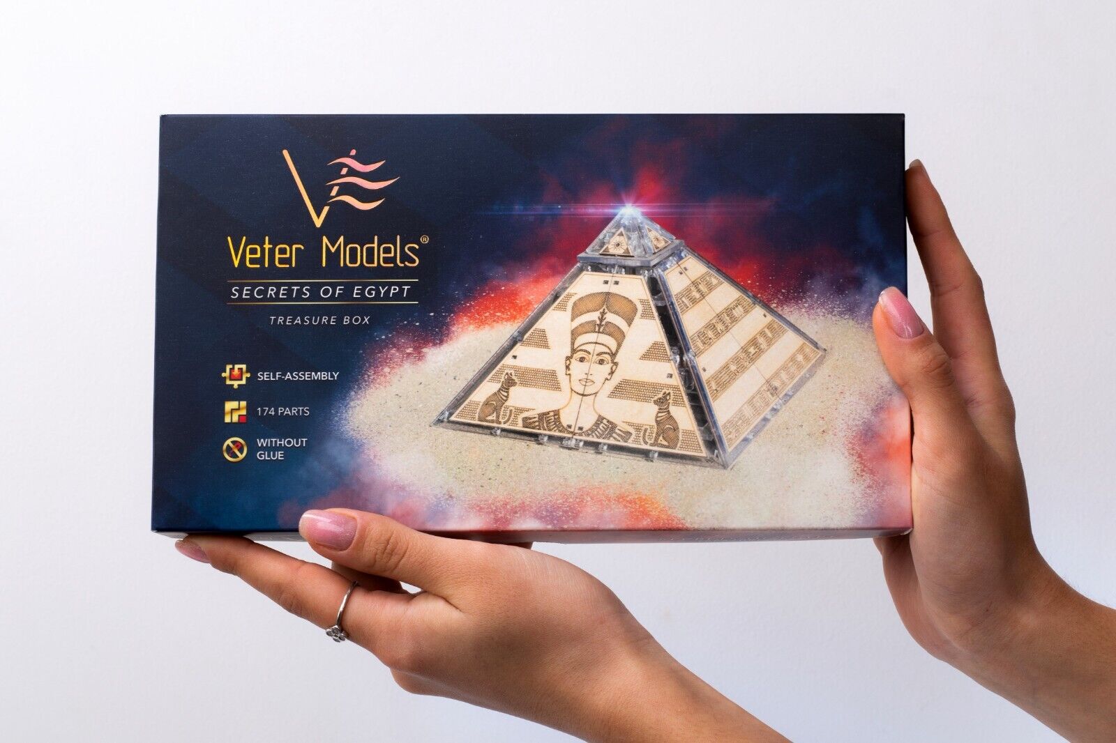 Geheimnisvolle Pyramide |  Schatzkiste-3D Puzzle-Veter Models--