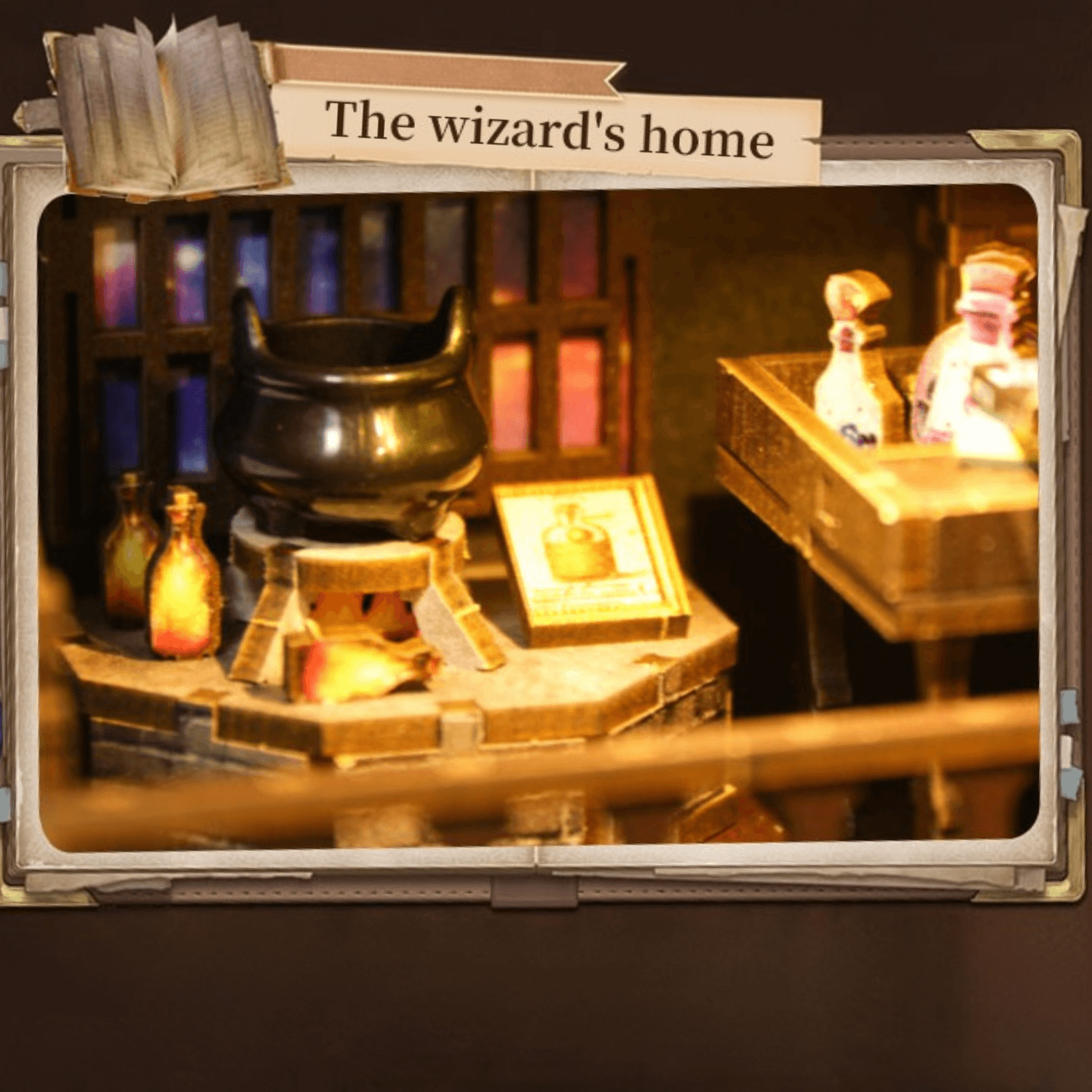 Alchemy Master | Diorama | Book Nook Diorama MagicHolz