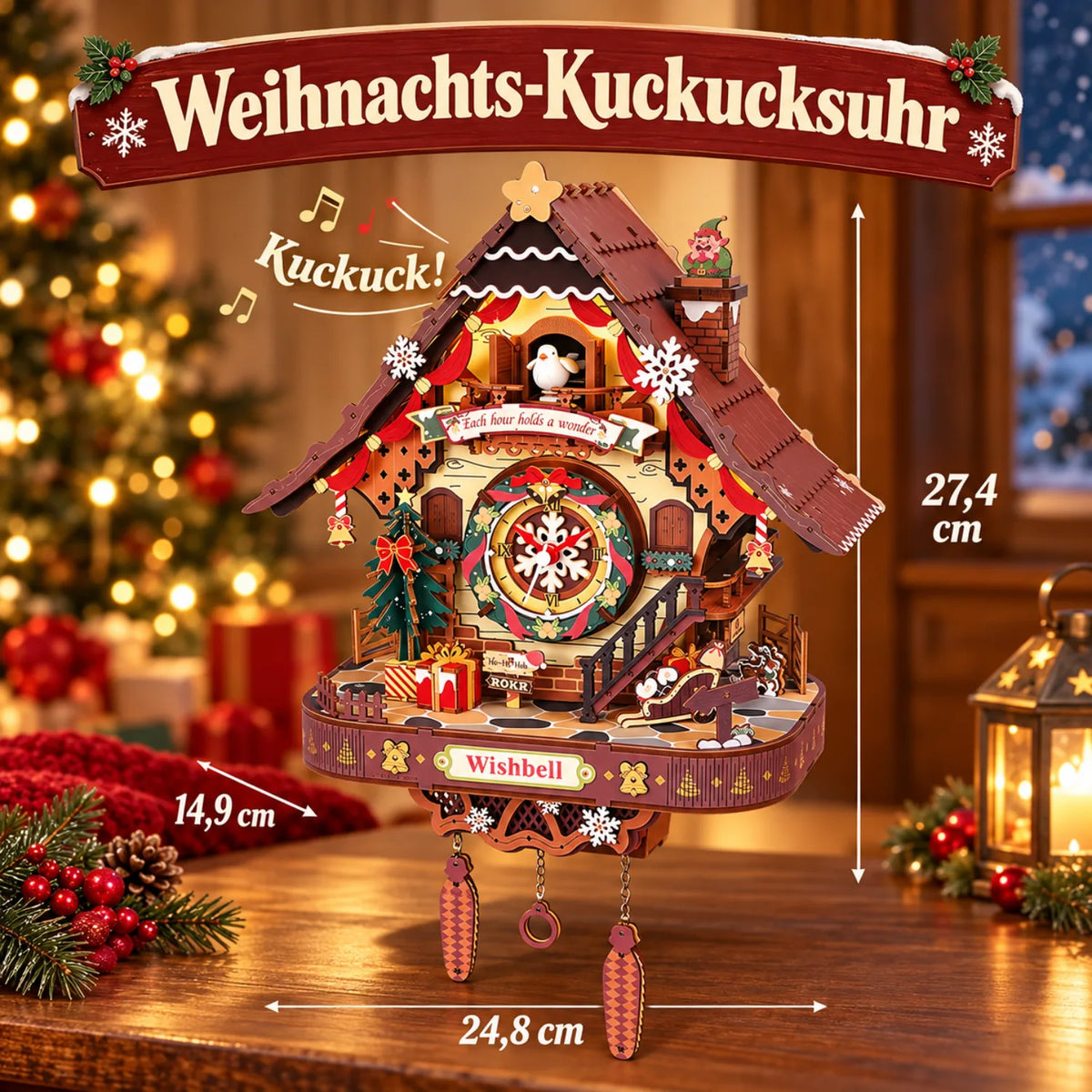 Weihnachts-Kuckucksuhr