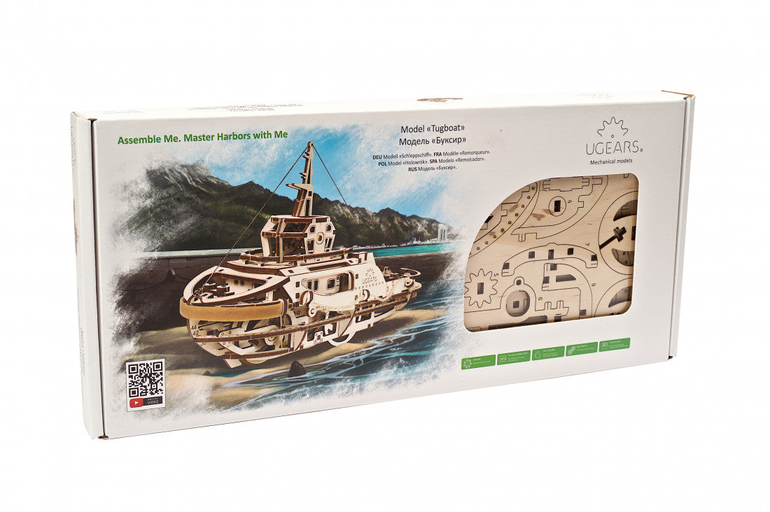 Schleppschiff-Mechanisches Holzpuzzle-Ugears--