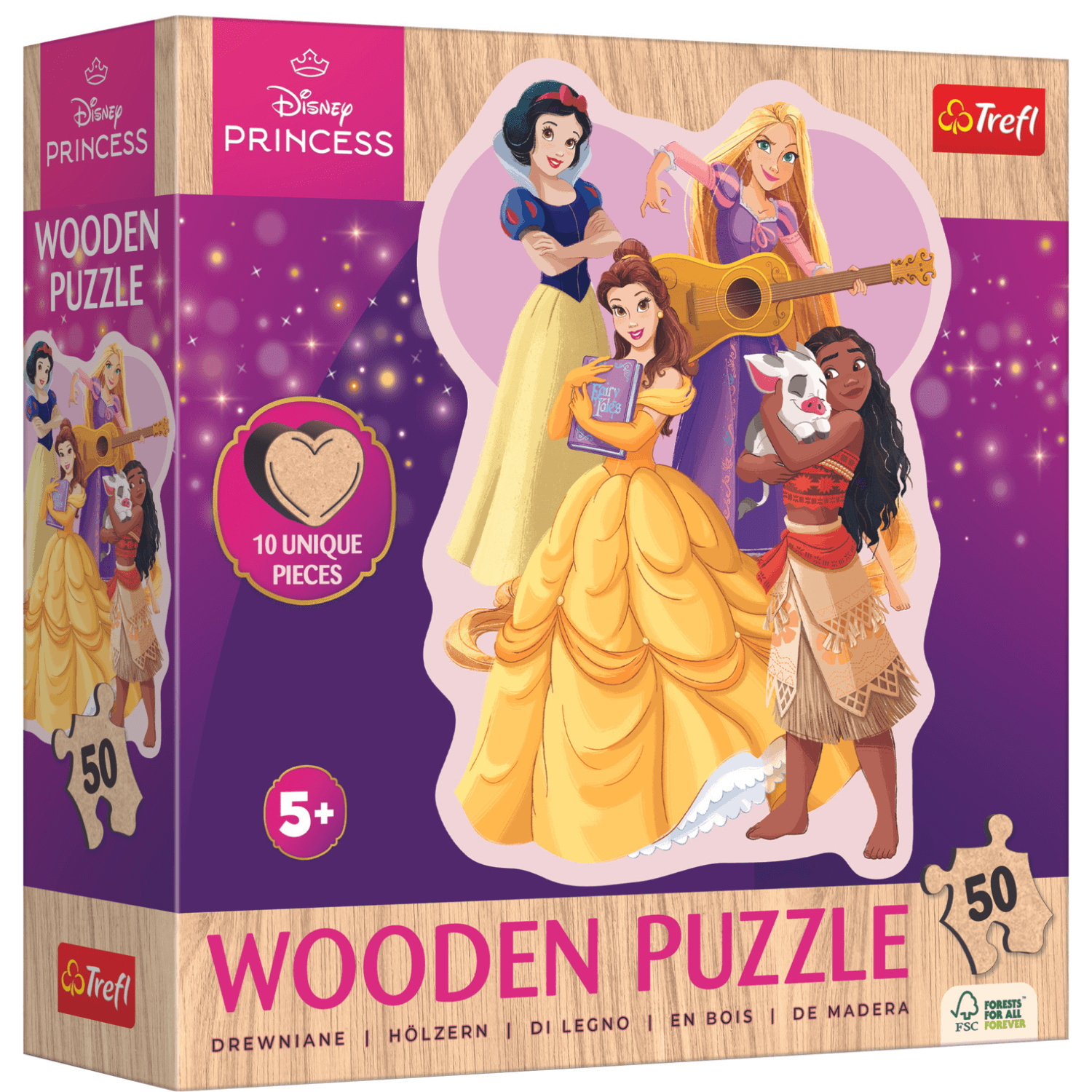 Prinses | Disney | Houten puzzel 50-Houten puzzel-TREFL--