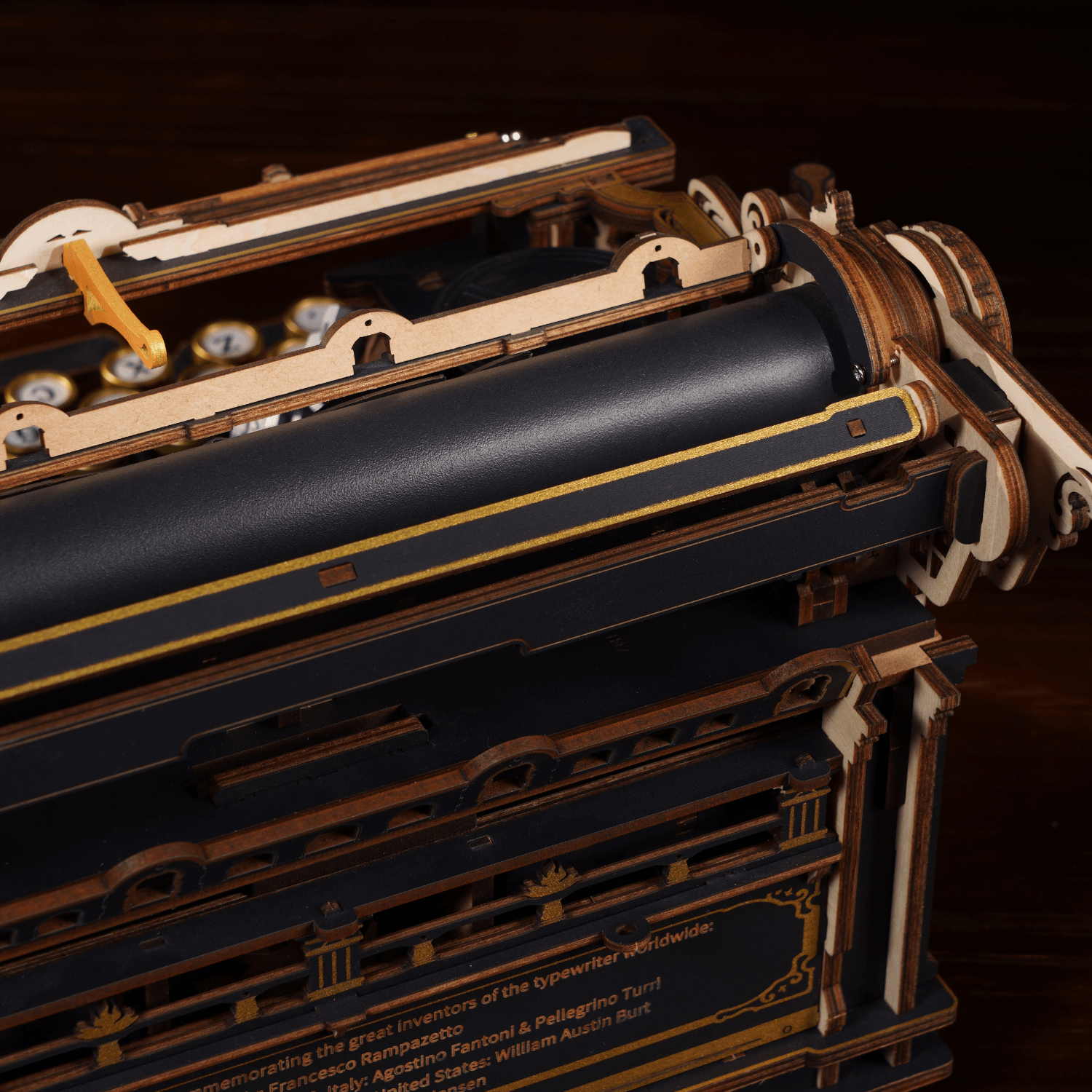Mechanical Typewriter | Robotime Mechanical Typewriter Kit