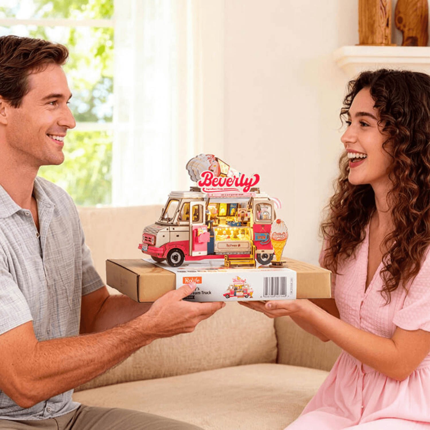 Beverly's Ice Cream Truck Model Kits by Robotime