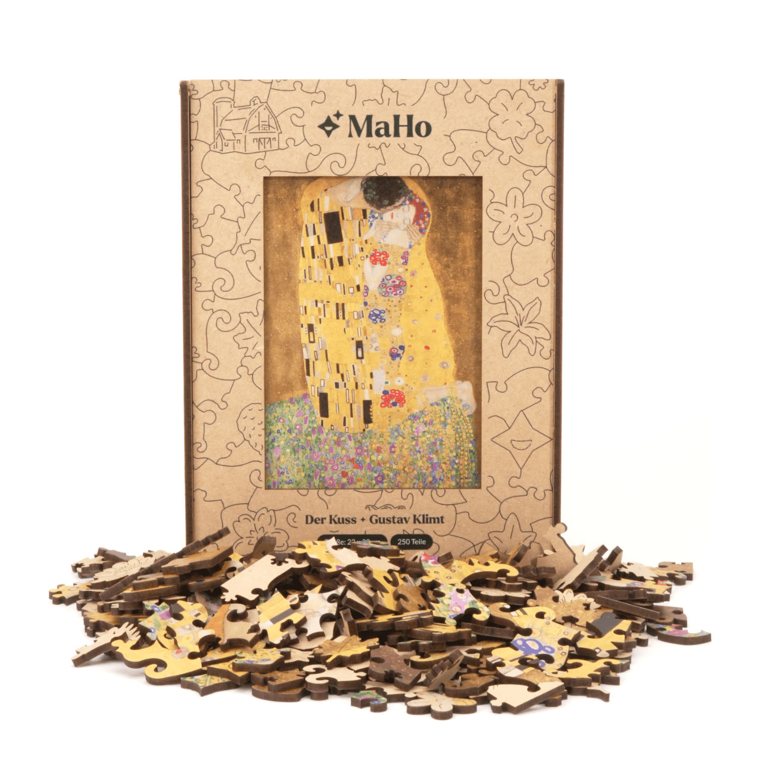 Der Kuss | Gustav Klimt Holzpuzzle (2D) MagicHolz
