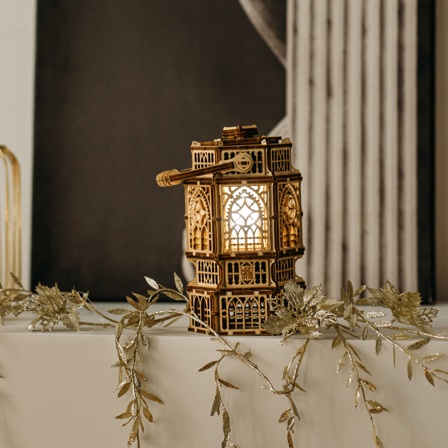 Antique Lantern-Mechanical Wooden Puzzle-WoodTrick--