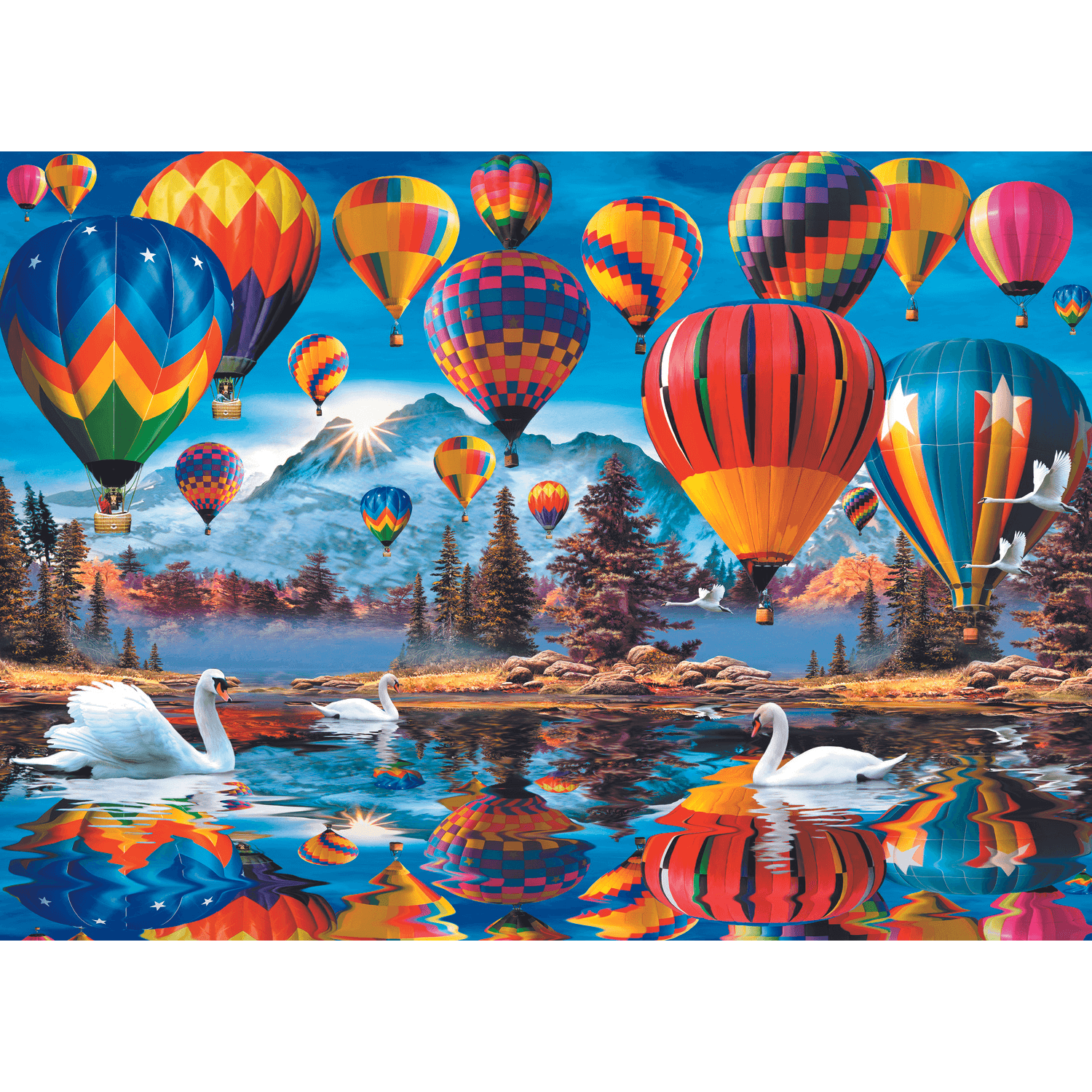 Colorful Balloons | Puzzle en bois 1000-Puzzle en bois-TREFL--