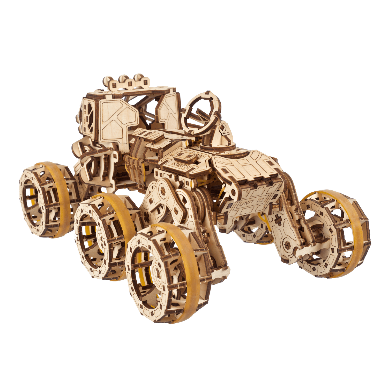 Bemannter Mars-Rover-Mechanisches Holzpuzzle-Ugears--