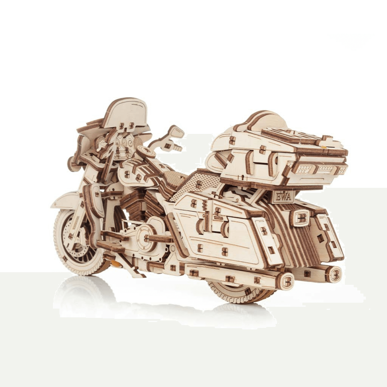 Motorrad | Bike-Mechanisches Holzpuzzle-Eco-Wood-Art--