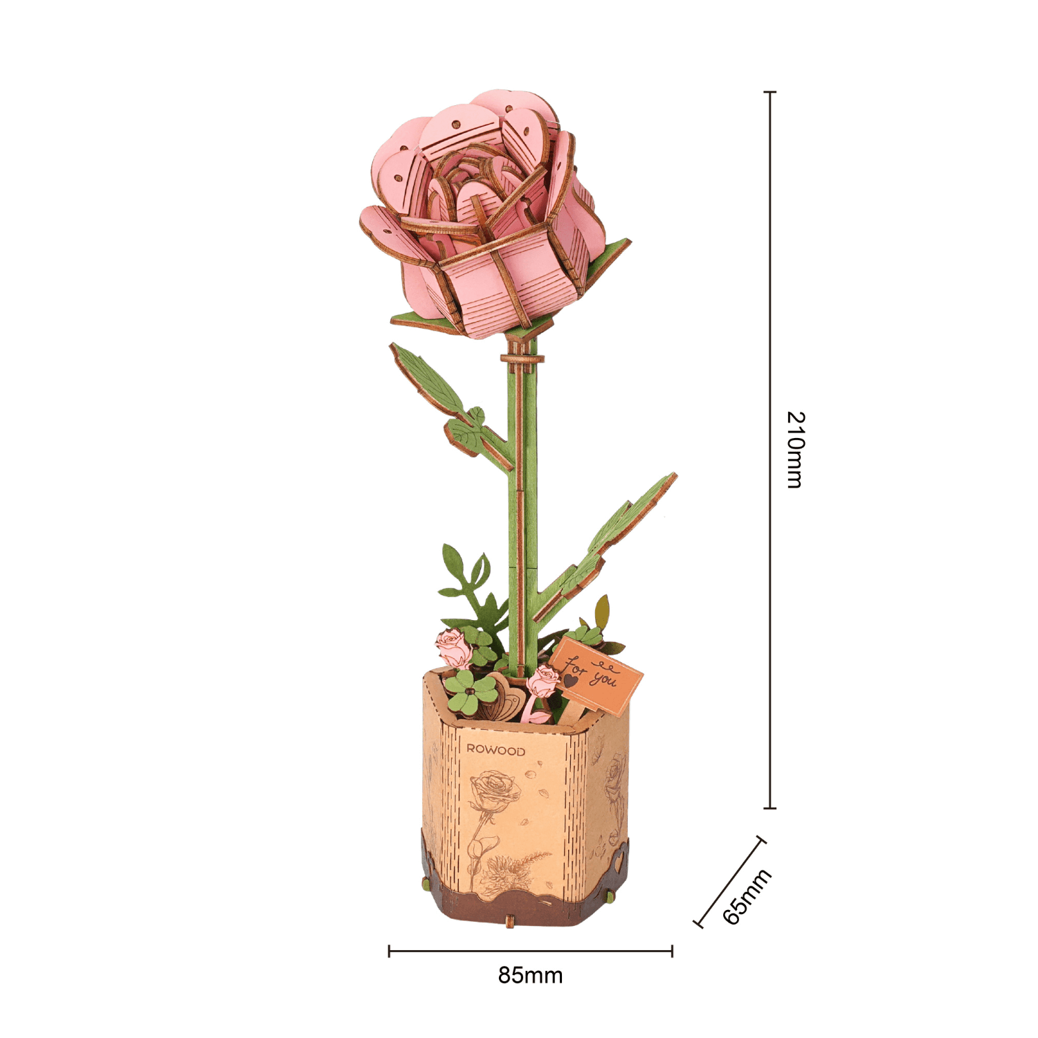 Éternel printemps | Fleurs qui fleurissent toujours Puzzle en bois-Rowood--