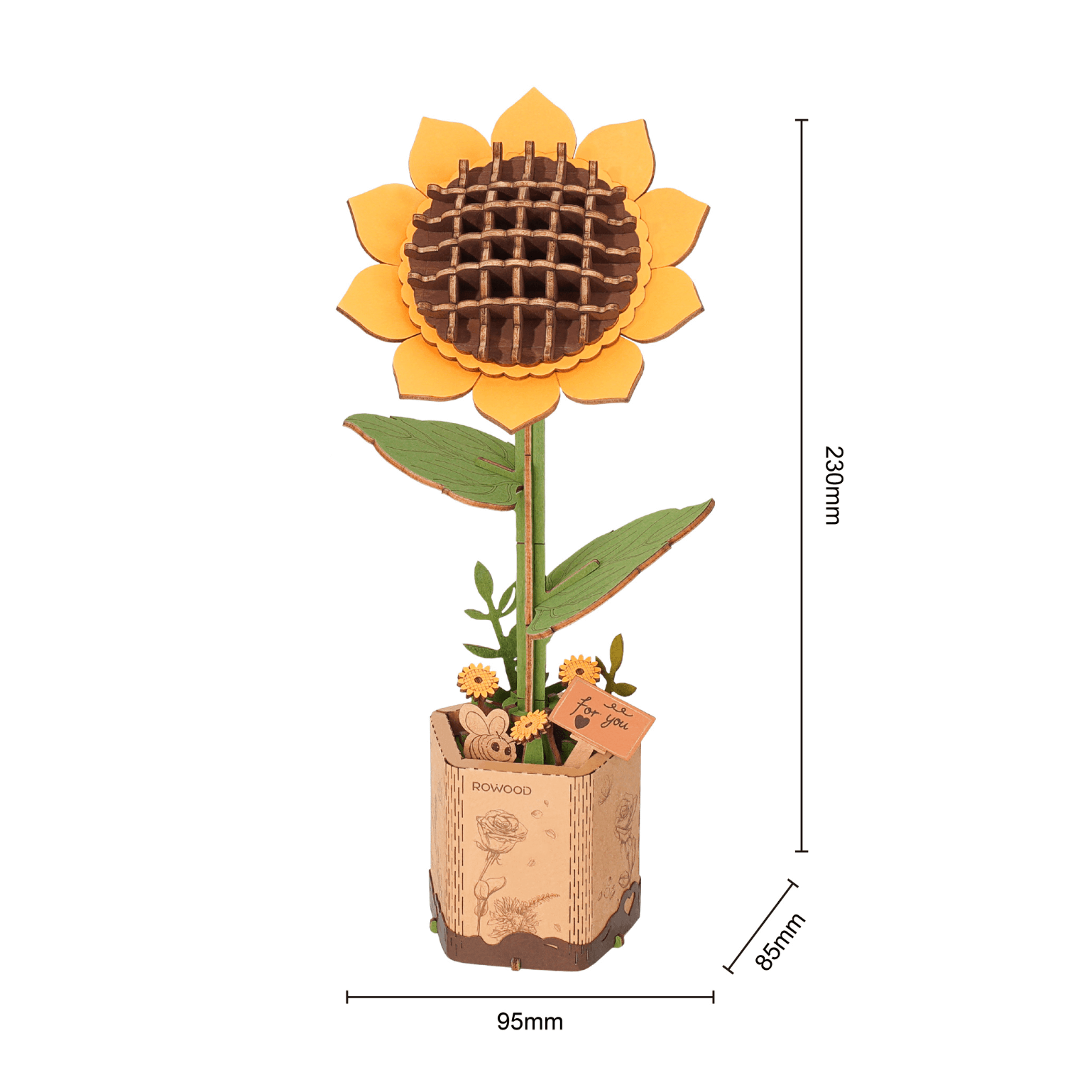 Ewiger Frühling | Blumen die immer blühen-Holzpuzzle-Rowood--